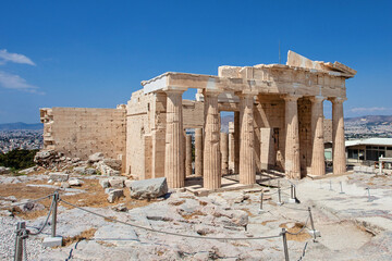 Obraz premium Stoa, Portico and Propylaea on Acropolis