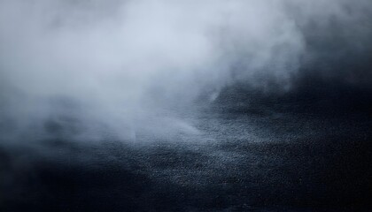 Fototapeta premium Soft, hazy fog spreading subtly across a textured moody background