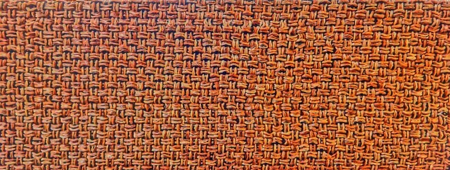 Woven Cane Texture Close-Up Background