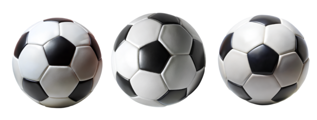 Soccer ball, on transparent background, Clipping path. Cutout