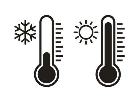 Thermometer icon in flat style. Climate control vector illustration on isolated background. Weather change sign business concept.