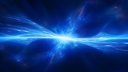 Obraz premium Digital blue glowing high energy plasma force field in space poster background