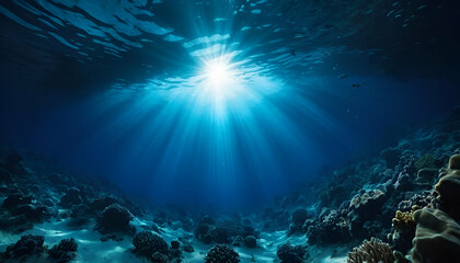 Fototapeta premium Underwater coral reef on the red sea,