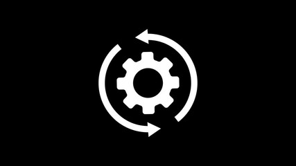 update system icon. Modern icon in flat style.  System update, upgrade, security enhancement, Refresh Setting  Icon.