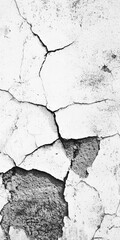 Obraz premium Intriguing Cracked Concrete Wall Texture: A Detailed View of Architectural Decay