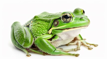 Fototapeta premium Vibrant Green Frog Close-Up Photography