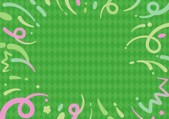 飛び出すリボンのフレーム C