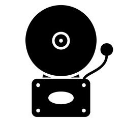 Classic school bell icon to signal school time