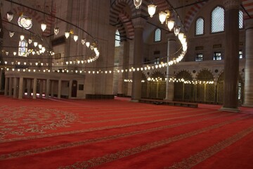 Obraz premium Süleymaniye Mosque circular lights