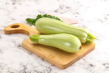 Raw frsh ripe zucchini vegetable
