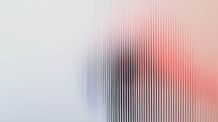 Minimalist Design with Thin Parallel Lines Gradually Blurring into Soft Colors