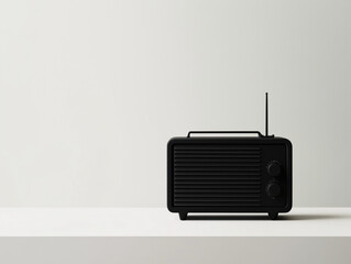Obraz premium old radio isolated on white