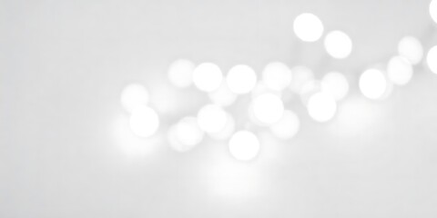 White Defocused Lights on Gray Background &ndash; Elegant and Minimal Design