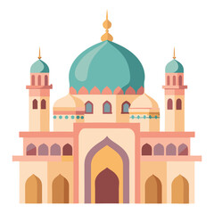Fototapeta premium taj mahal vector illustration