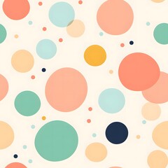 Vibrant colorful circles design abstract art digital illustration creative space top-down view modern aesthetic