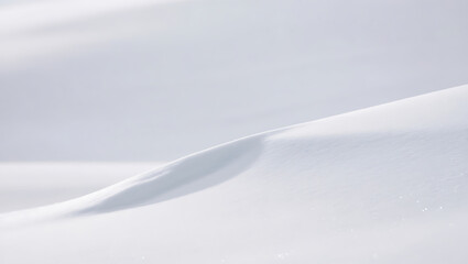 Snowdrift isolated on white background