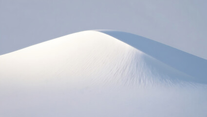 Snowdrift isolated on white background