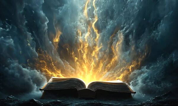 Mystical Book of Destiny: Unveiling Secrets in a Stormy Heaven