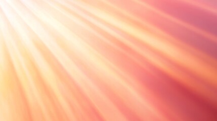 A warm lens flare casts golden tones across a solid pastel peach backdrop, creating a soft, dreamy atmosphere perfect for artistic and commercial projects