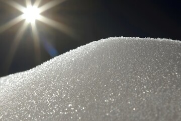 A background of natural white snow powder, textured by winter snow.