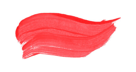 Red brush strokes