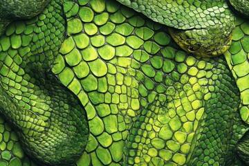 Obraz premium A green leafy pattern with a lot of detail and texture