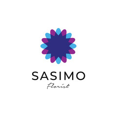 flower element moden colorful logo design vector © NUR