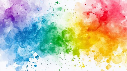 Fototapeta premium Colorful watercolor background. Bright background painted with watercolors, yellow, green, light blue.