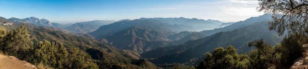 A wide blue sky background with light, fluffy clouds.