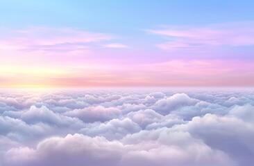 Naklejka premium Soft Sky Background at Sunset, featuring natural hues, is available for use.