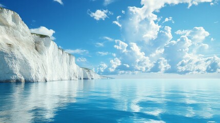 Majestic Coastal Cliffs and Azure Ocean Scenery