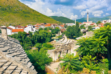 Old town view. Mostar, Bosnia and Herzegovina