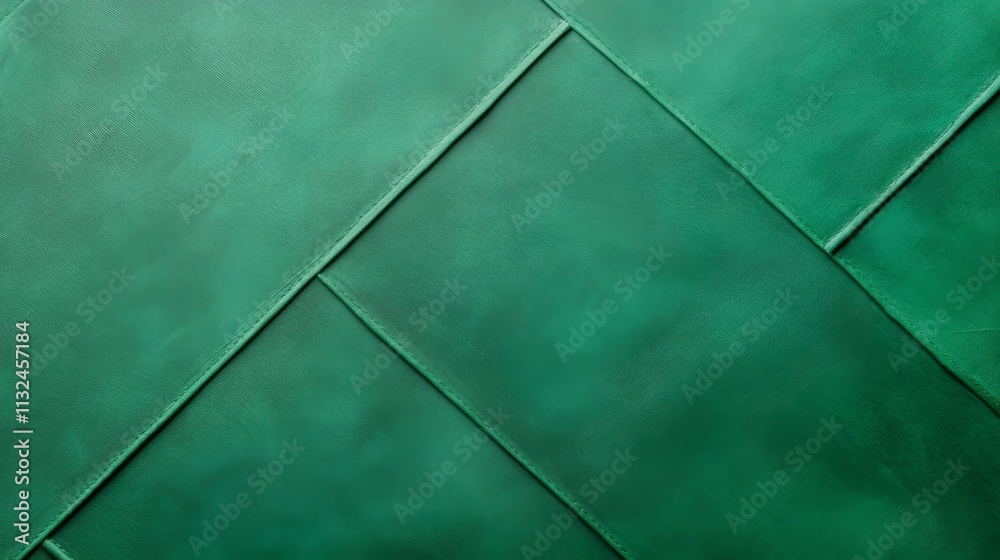 Aufkleber This design showcases a soft green diamond pattern with smooth gradients and distinct geometric lines, ideal for various commercial applications and clean presentations
