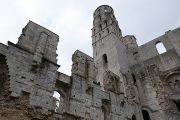 Abbey ruins of Jumièges, dating from the early first millennium and located in France.