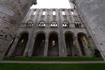 Abbey ruins of Jumièges, dating from the early first millennium and located in France.
