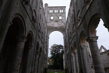 Abbey ruins of Jumièges, dating from the early first millennium and located in France.