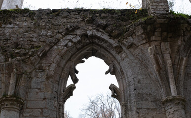 Abbey ruins of Jumièges, dating from the early first millennium and located in France.