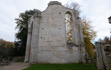 Abbey ruins of Jumièges, dating from the early first millennium and located in France.