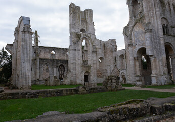 Abbey ruins of Jumièges, dating from the early first millennium and located in France.