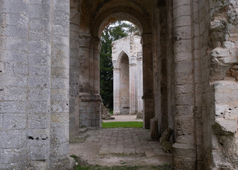 Fototapeta premium Abbey ruins of Jumièges, dating from the early first millennium and located in France.