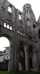 Abbey ruins of Jumièges, dating from the early first millennium and located in France.