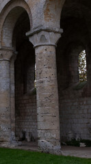 Fototapeta premium Abbey ruins of Jumièges, dating from the early first millennium and located in France.