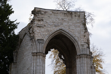 Abbey ruins of Jumièges, dating from the early first millennium and located in France.
