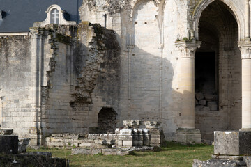 Abbey ruins of Chaalis, dating from the early first millennium and located in France.