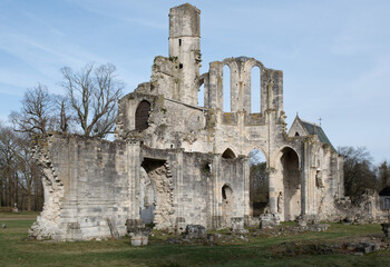 Abbey ruins of Chaalis, dating from the early first millennium and located in France.