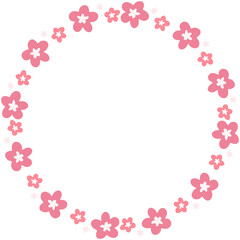 Obraz premium Cute Round Flower Frame 