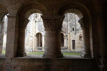 Fototapeta premium Abbey ruins of Sauve-Majeure, dating from the early first millennium and located in France.