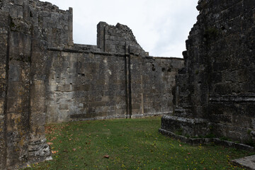 Abbey ruins of Sauve-Majeure, dating from the early first millennium and located in France.