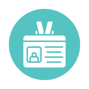 recommend clip art: Id Card Vector Gylph Icon. Eps 10 File 