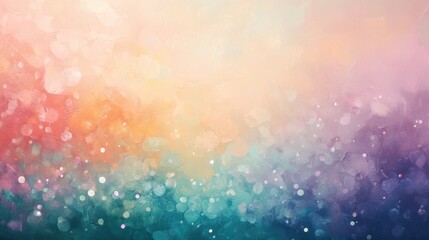 Fototapeta premium Mesmerizing Pastel Bokeh Lights in Soothing Mint Green Tones